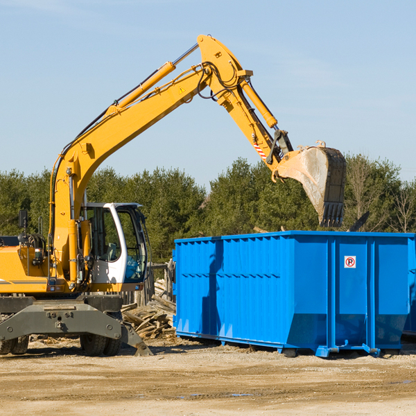 can i choose the location where the residential dumpster will be placed in Teterboro NJ